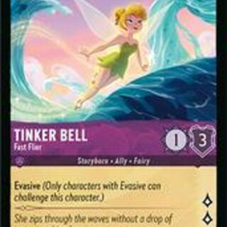Disney Lorcana: Azurite Sea COMMON Tinker Bell - Fast Flier #43/204