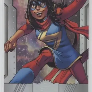 2024 Upper Deck Skybox Marvel Metal Universe Avengers Spectrum Ms. Marvel #83