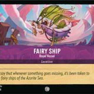 Disney Lorcana: Azurite Sea COMMON Fairy Ship - Royal Vessel #68/204