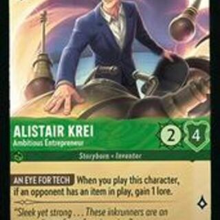 Disney Lorcana: Azurite Sea COMMON Alistair Krei - Ambitious Entrepreneur #87/204