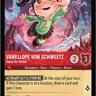 Disney Lorcana: Azurite Sea UNCOMMON Vanellope Von Schweetz - Gutsy Go Getter #110/204