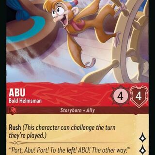 Disney Lorcana: Azurite Sea COMMON Abu - Bold Helmsman #114/204