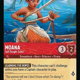 Disney Lorcana: Azurite Sea COMMON Moana - Self Taught Sailor #117/204