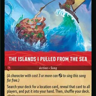 Disney Lorcana: Azurite Sea UNCOMMON The Islands I Pulled From The Sea #130/204