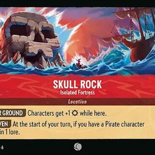 Disney Lorcana: Azurite Sea COMMON Skull Rock - Isolated Fortress #136/204