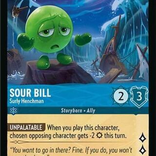 Disney Lorcana: Azurite Sea COMMON Sour Bill - Surly Henchman #147/204