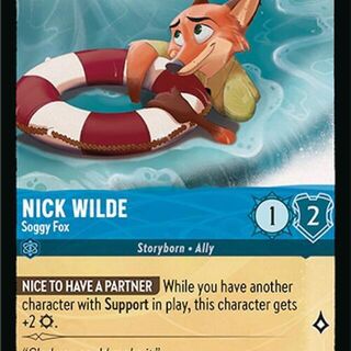 Disney Lorcana: Azurite Sea COMMON Nick Wilde - Soggy Fox #148/204