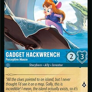 Disney Lorcana: Azurite Sea COMMON Gadget Hackwrench - Perceptive Mouse #151/204