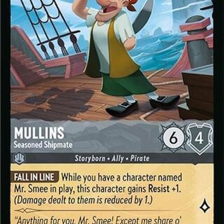 Disney Lorcana: Azurite Sea COMMON Mullins - Seasoned Shipmate #177/204