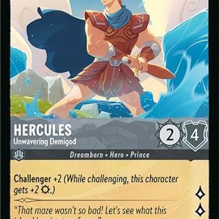 Disney Lorcana: Azurite Sea COMMON FOIL Hercules - Unwavering Demigod #180/204