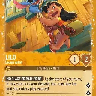 Disney Lorcana: Azurite Sea PROMO Lilo - Escape Artist #25/P2