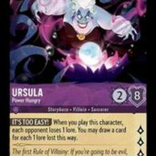Disney Lorcana: The First Chapter LEGENDARY FOIL Ursula - Power Hungry #59/204