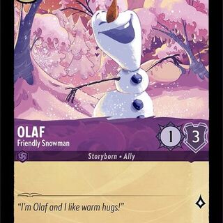 Disney Lorcana: First Chapter UNCOMMON Olaf - Friendly Snowman #52/204