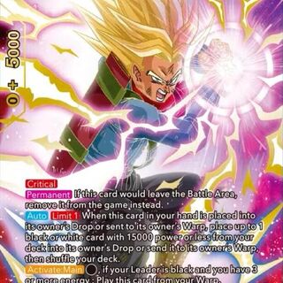 Dragon Ball: Super Rivals - SS2 Trunks, Pursuit #BT29-097 Special Rare