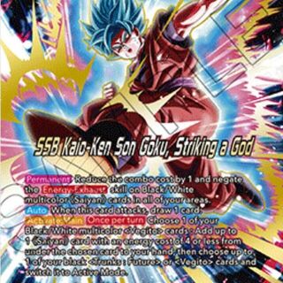 Dragon Ball: Fearsome Rivals - SSB Kaio-Ken Son Goku, Striking a God #BT29-085 Special Leader Rare