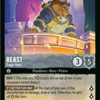 Disney Lorcana: Rise Of The Floodborn LEGENDARY Beast - Tragic Hero #173/204
