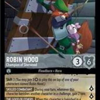Disney Lorcana: Into The Inklands LEGENDARY Robin Hood - Champion Of Sherwood #190/204
