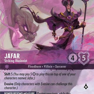 Disney Lorcana: Into The Inklands ENCHANTED Jafar - Striking Illusionist #208/204