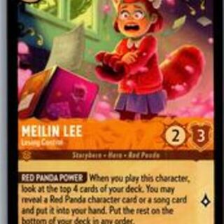 Disney Lorcana: Attack Of The Vine RARE Meilin lee - Losing Control #16/204