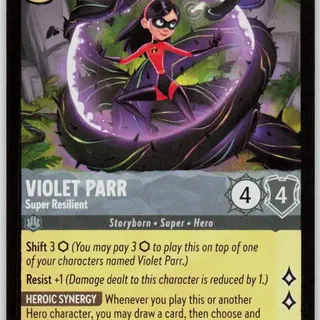 Disney Lorcana: Attack Of The Vines SUPER RARE Violet Parr - Super Resilient #176/207