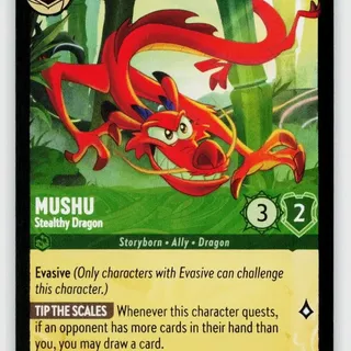 Disney Lorcana: Attack Of The Vines LEGENDARY Mushu - Stealthy Dragon #97/207