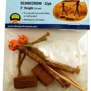 JTT 95723 JTT Scenery Scarecrow & Hay Bales Pack of 2