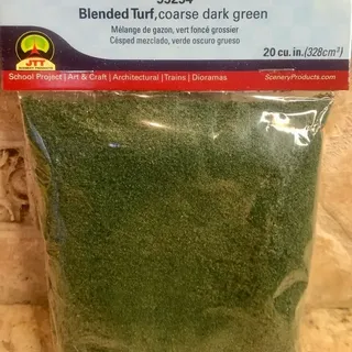 JTT 95254 JTT Scenery Dark Green Blend Coarse Turf