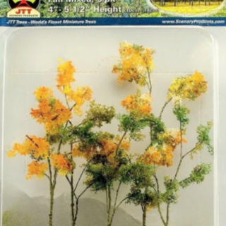 JTT 95624 JTT Scenery Wood Edge Trees Mixed Fall (5pk)