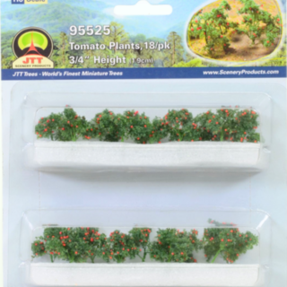 JTT 95525 JTT Scenery TOMATOES 3/4" HO-scale, 18/pk