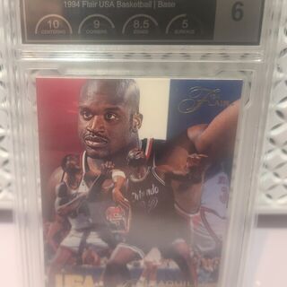 Shaquille O'Neal #76 1994 Flair USA PCG 6 Excellent