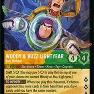 Disney Lorcana: Attack Of The Vine LEGENDARY FOIL Woody & Buzz Lightyear - Best Buddies #28/207