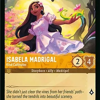 Disney Lorcana: Attack Of The Vine COMMON Isabela Madrigal - Kind Cultivator #3/207