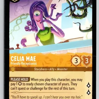 Disney Lorcana: Attack Of The Vine UNCOMMON Celia Mae - Friendly Receptionist #6/207