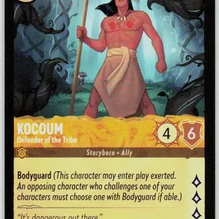 Disney Lorcana: Attack Of The Vine COMMON Kocoum - Defender Of The Tribe #11/207