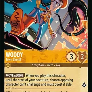 Disney Lorcana: Attack Of The Vine COMMON Woody - Town Sheriff #13/207
