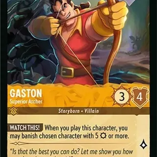 Disney Lorcana: Attack Of The Vine UNCOMMON Gaston - Superior Archer #15/207