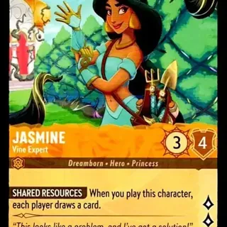 Disney Lorcana: Attack Of The Vine COMMON Jasmine - Vine Expert #20/207