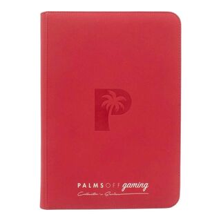 Palms Off Collector's Series Zip Binder - 9 Pocket - Red