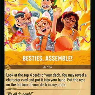 Disney Lorcana: Attack Of The Vine COMMON Besties Assemble! #34/207