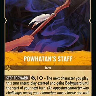 Disney Lorcana: Attack Of The Vine UNCOMMON Powhatan's Staff #36/207
