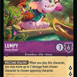Disney Lorcana: Attack Of The Vine UNCOMMON Lumpy - Hunny Druid #42/207
