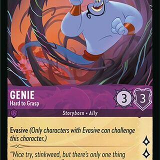Disney Lorcana: Attack Of The Vine UNCOMMON Genie - Hard To Grasp #45/207