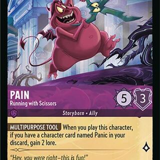 Disney Lorcana: Attack Of The Vine COMMON Pain - Running With Scissors #48/207