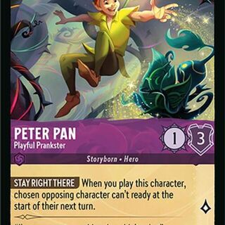 Disney Lorcana: Attack Of The Vine COMMON Peter Pan - Playful Prankster #58/207