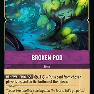 Disney Lorcana: Attack Of The Vine UNCOMMON FOIL Broken Pod #70/207
