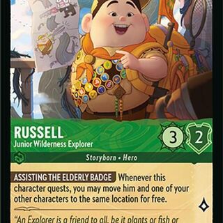 Disney Lorcana: Attack Of The Vine COMMON Russell - Junior Wilderness Explorer #82/207