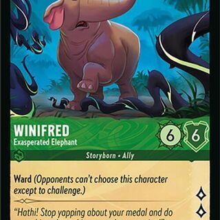 Disney Lorcana: Attack Of The Vine COMMON Winifred - Exasperated Elephant #84/207