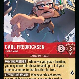 Disney Lorcana: Attack Of The Vine SUPER RARE Carl Fredricksen - On The Move #113/207