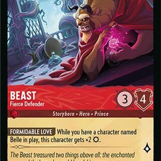 Disney Lorcana: Attack Of The Vine COMMON Beast - Fierce Defender #122/207