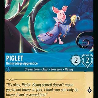 Disney Lorcana: Attack Of The Vine COMMON Piglet - Hunny Mage Apprentice #154/207
